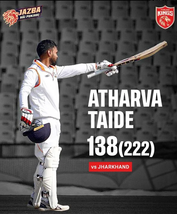 atharva taide scores brilliant century against jharkhand in v0 u92zbkrcq9fc1 1