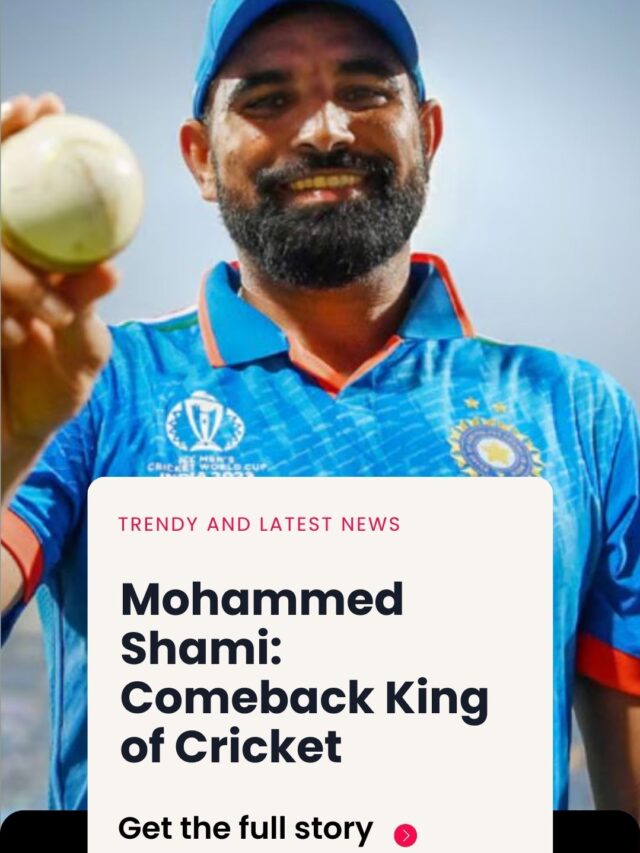 Mohammed Shami: The Comeback King of Indian Cricket.