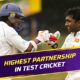 Highest partnerships in Test cricket